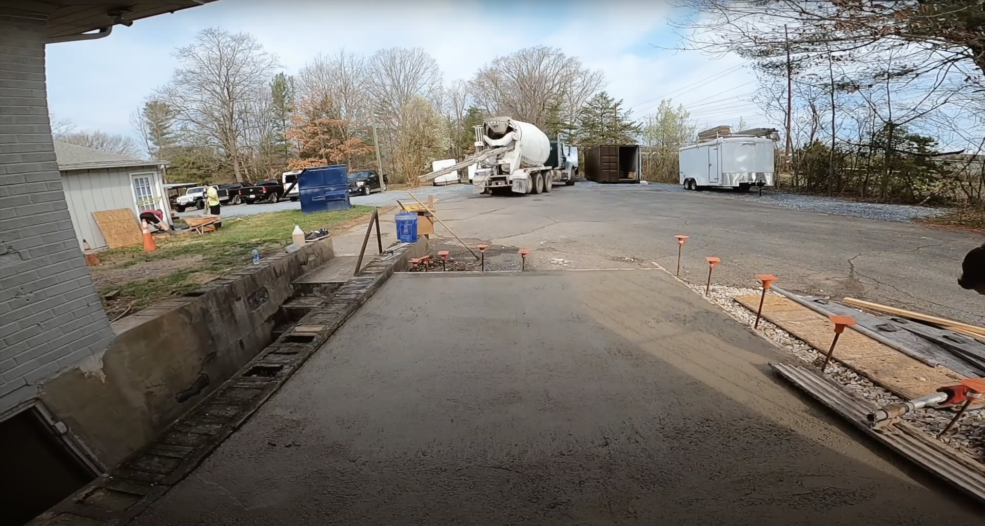 Concrete slab installation in Dover, NH Professional concrete slab installation showing proper base preparation